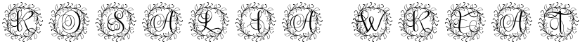 Rosalia Wreath font