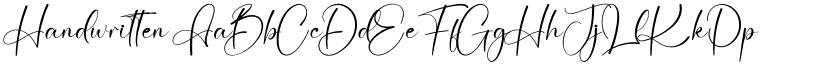 Handwritten font