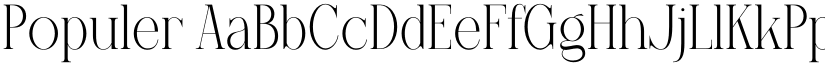 Populer font