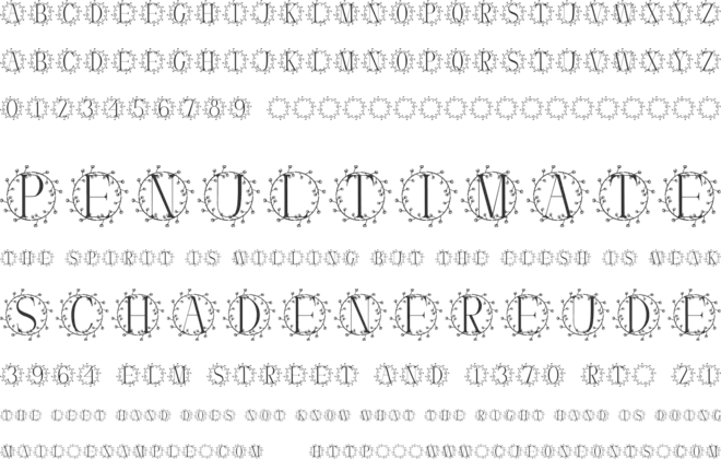 Vineora font preview