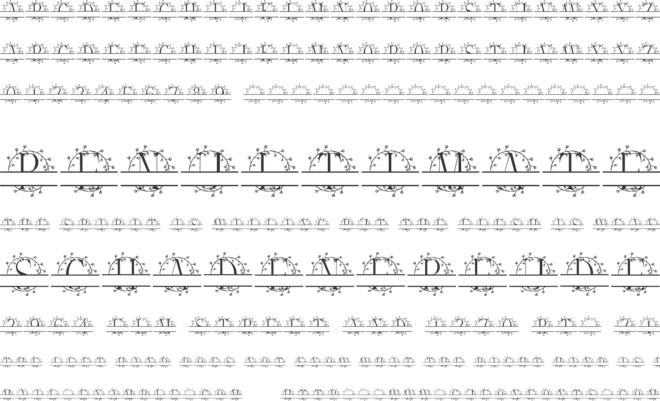 Vineora Split font preview