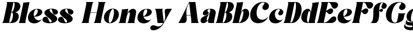 Bless Honey font