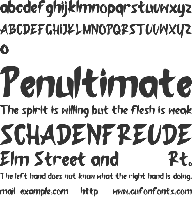 KYOTO WORLD font preview