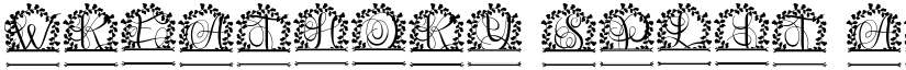 Wreathory Split font