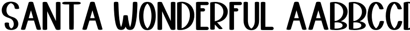 Santa Wonderful font
