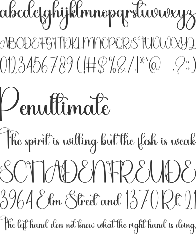 Sunshine Vibes font preview