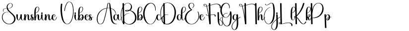 Sunshine Vibes font