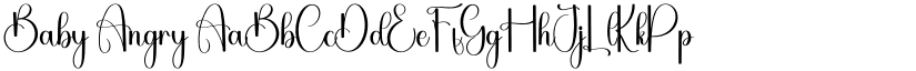 Baby Angry font