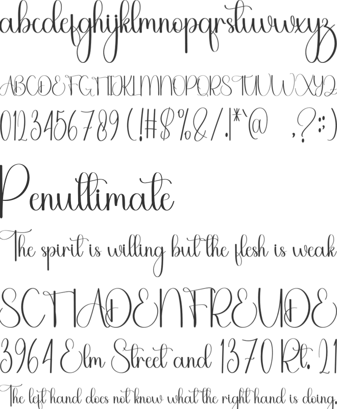 Bubble Sunday font preview