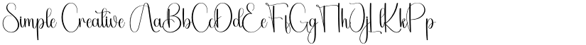 Simple Creative font