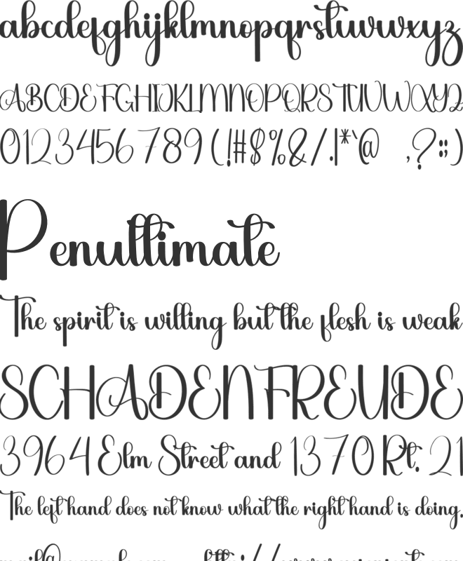 Day Daddy font preview