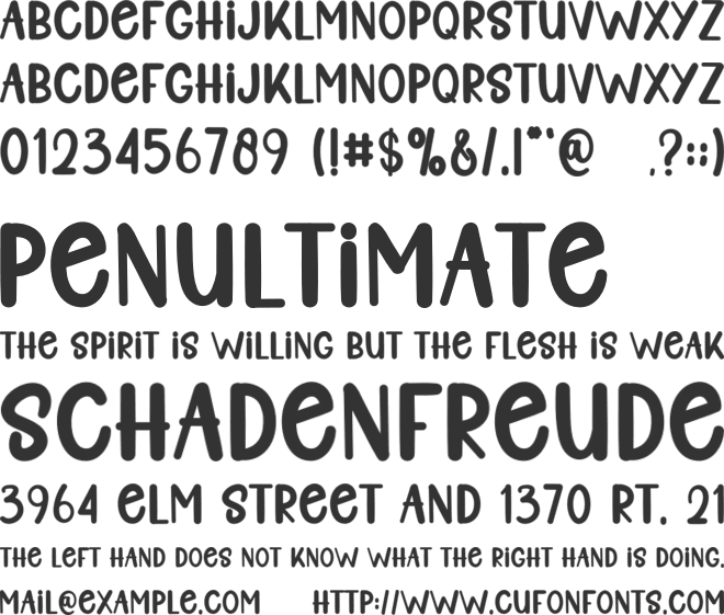 Designer Present font preview