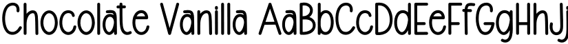 Chocolate Vanilla font