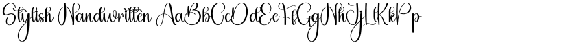 Stylish Handwritten font