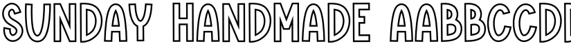 Sunday Handmade font