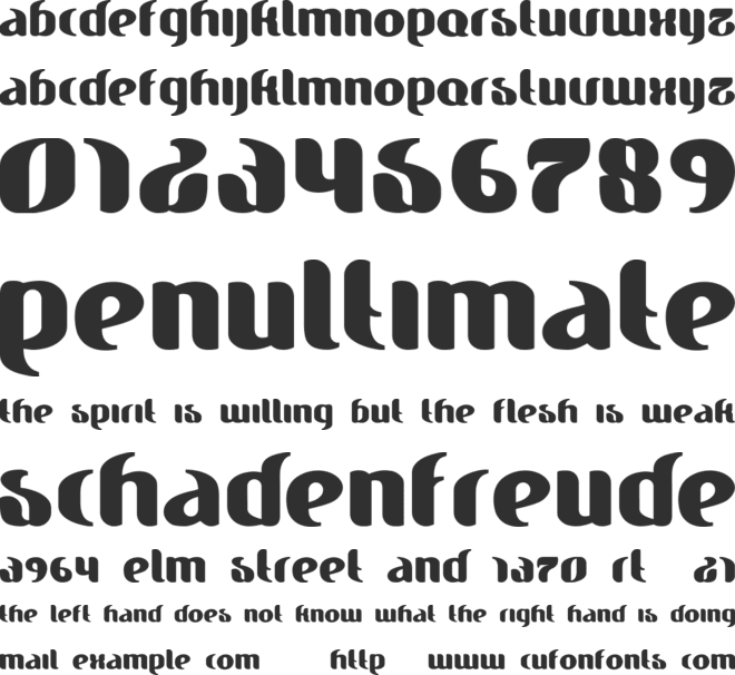 Finesse font preview