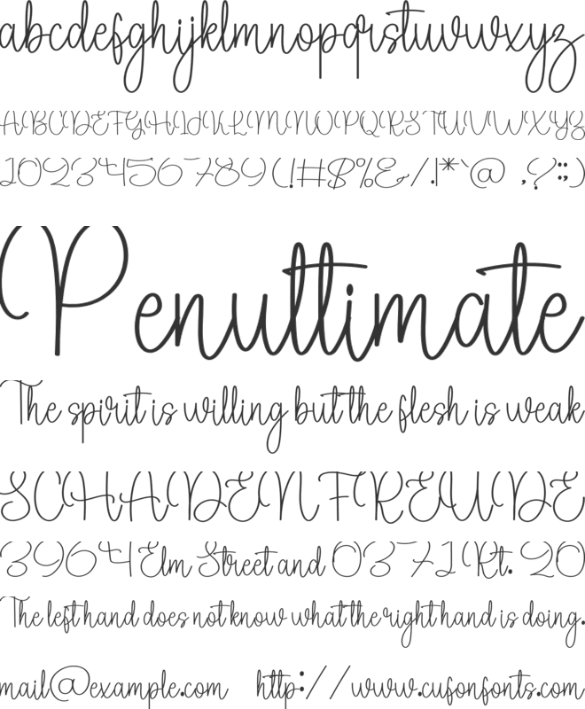 Background  Handmade font preview