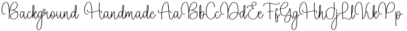 Background  Handmade font
