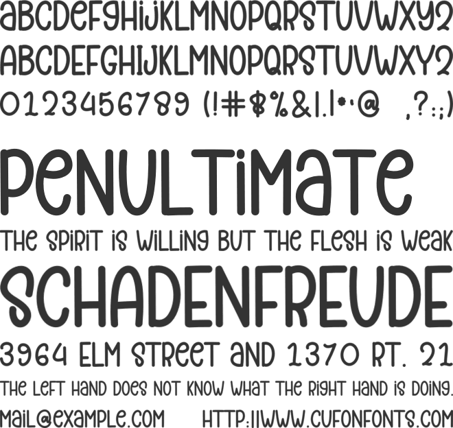 Smart Creative font preview