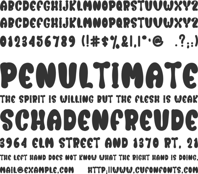 Boom Soap font preview