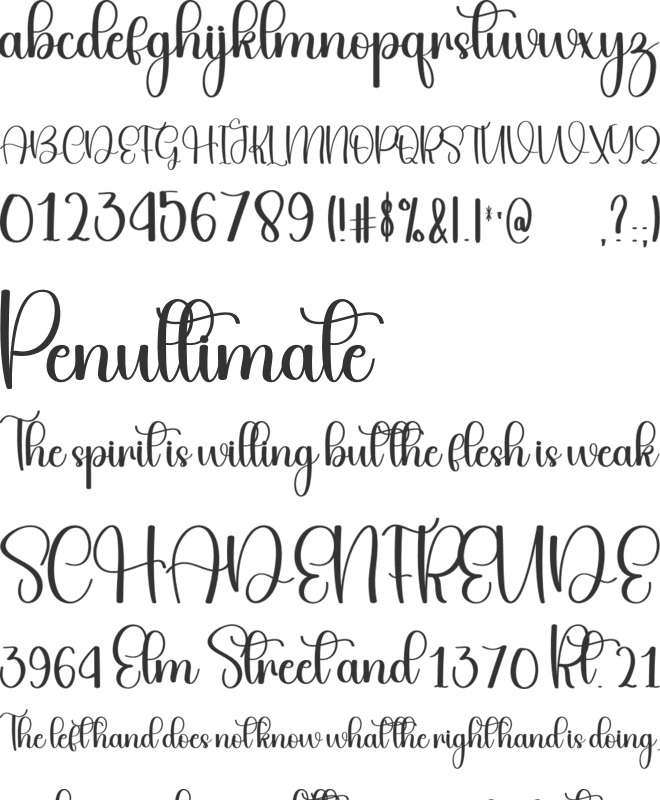 Happy Snowing font preview