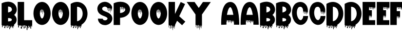 Blood Spooky font