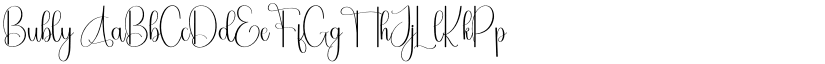 Bubly font