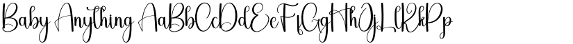 Baby Anything font