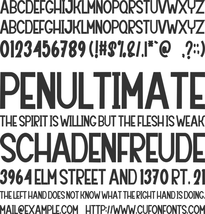 Dancer Christmas font preview