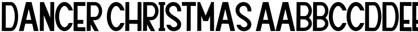 Dancer Christmas font