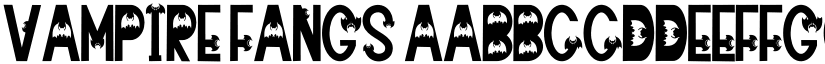 Vampire Fangs font