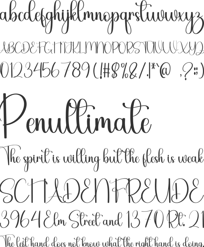 Dracula Scary font preview