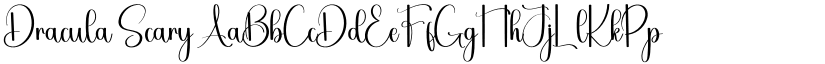 Dracula Scary font