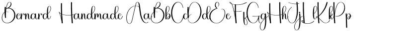 Bernard  Handmade font