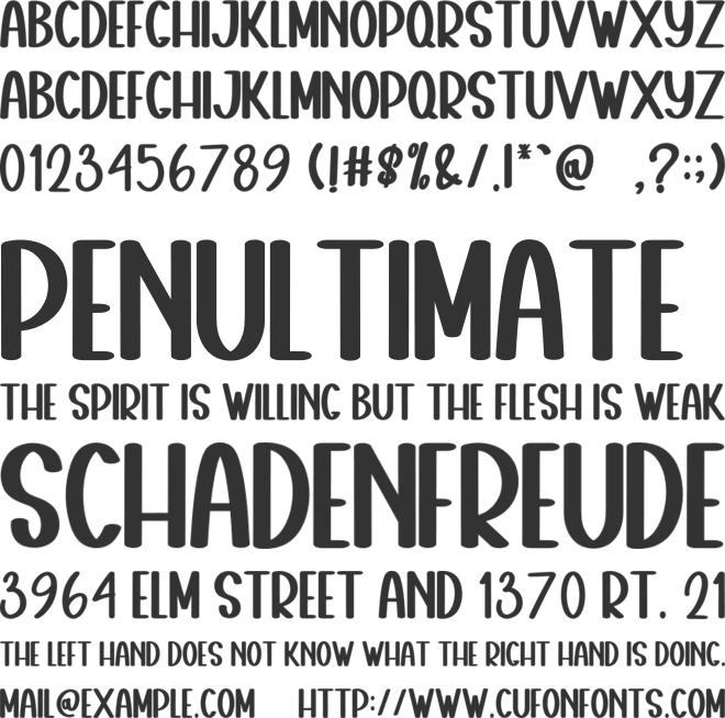 Vibes Alphabet font preview