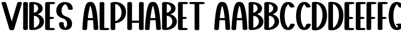 Vibes Alphabet font