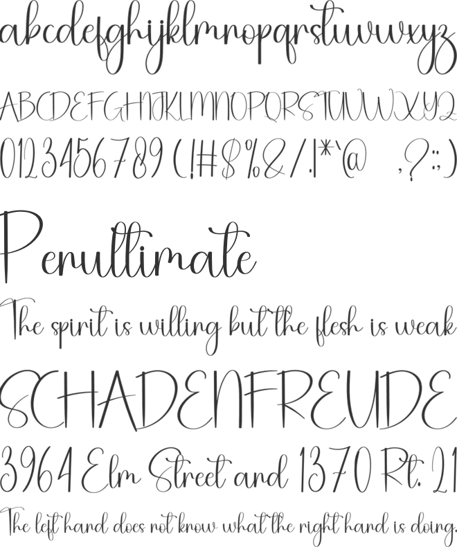 Bluberry font preview