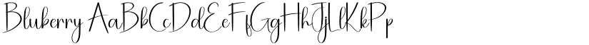 Bluberry font