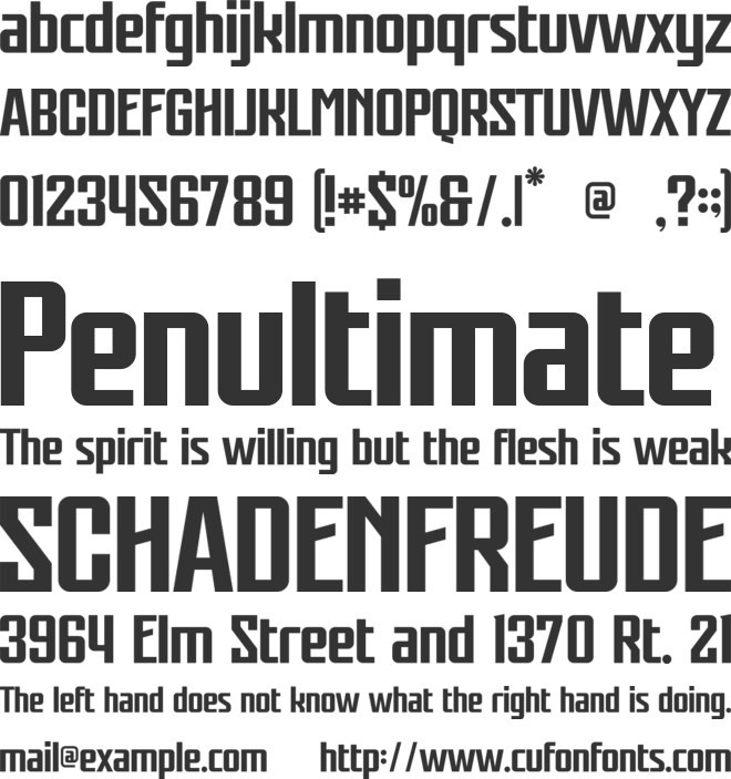 Star Shield font preview