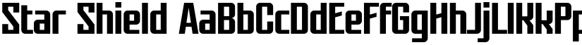 Star Shield font