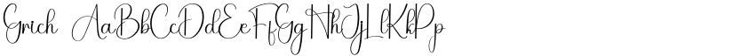 Grich font
