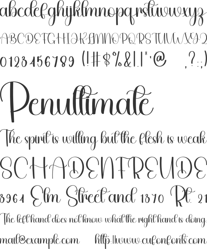 Cherrybell font preview