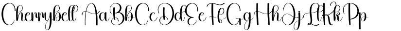 Cherrybell font