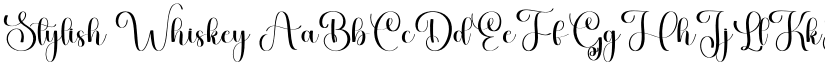 Stylish Whiskey font