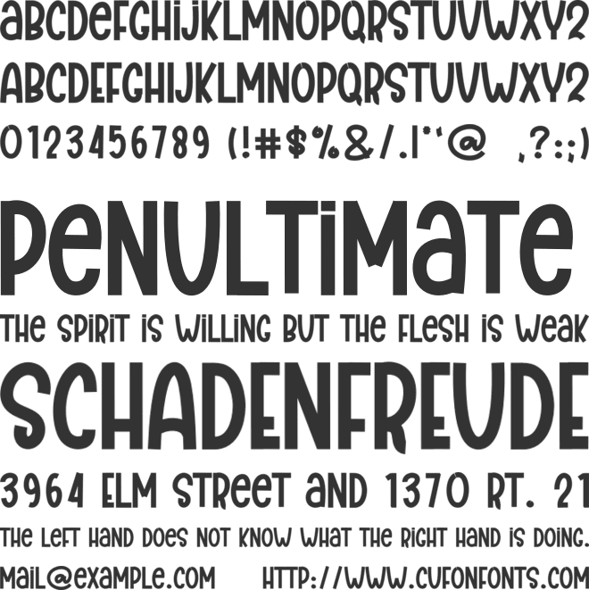 Creative Advanture font preview