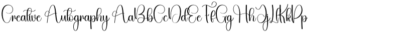 Creative Autography font