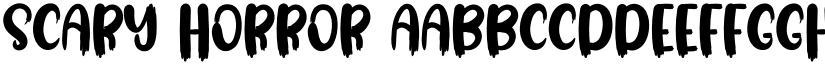 Scary Horror font