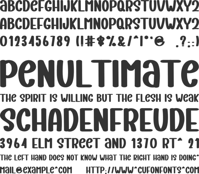 Bestie Stories font preview