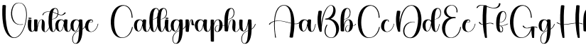 Vintage Calligraphy font