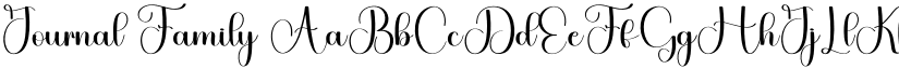 Journal Family font